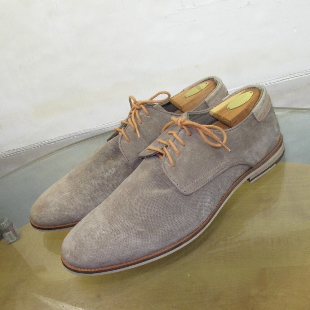 Modern Fiction Casual Oxfords Men's Lace Up Brown Leather  Size 13